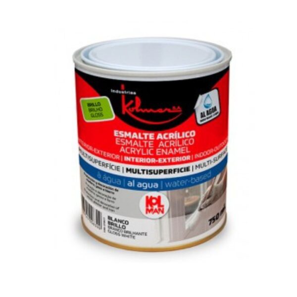 ESMALTE ACRÍLICO BLANCO BRILLO 750ML