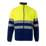 CHAQUETA POLAR ALTA VISIBILIDAD AMARILLO/AZUL T - M