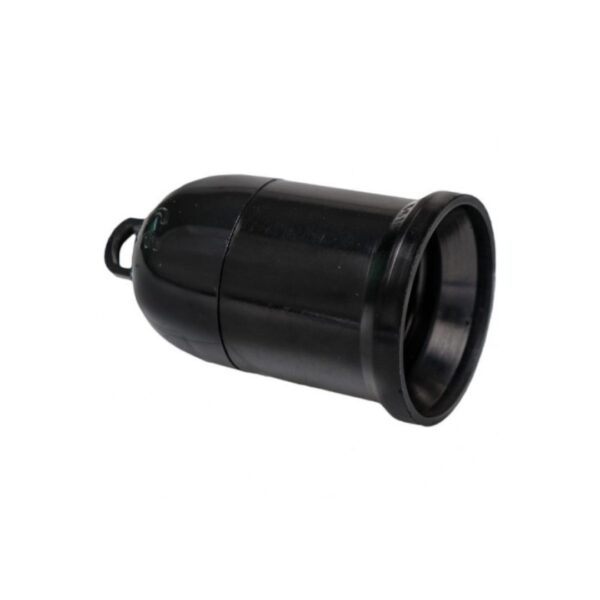 PORTALAMPARAS LISO E-27 NEGRO
