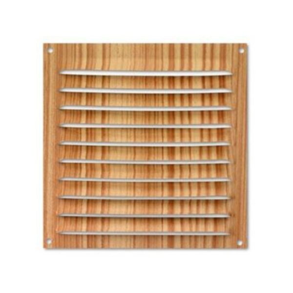 REJILLA ALUMINIO 150x150MM MADERA CLARA