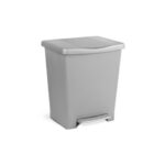 CUBO CON PEDAL COLOR GRIS