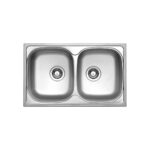 FREGADERO 2 SENOS 80X50CM