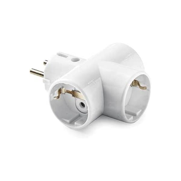 ADAPTADOR TRIPLE TT CERAMICA 16A-250V