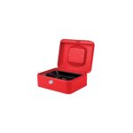 CAJA CAUDALES 20X16X9CM ROJO