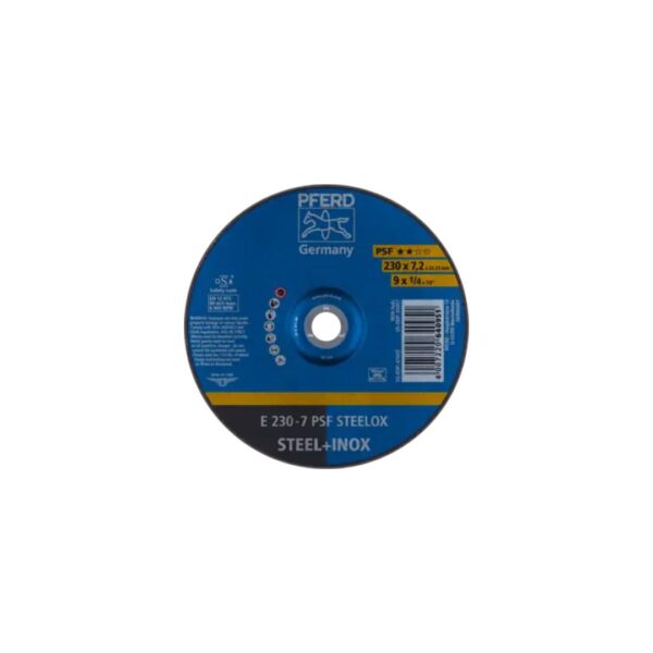 DISCO DE DESBASTE E 230x7,2x22,23 mm STEELOX